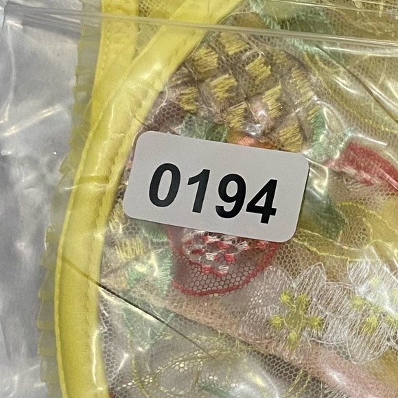 New! For love and lemons Mirabelle Underwire Bra cherry pineapple 10194 - Picture 12 of 12